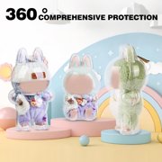 Acrylic storage box,Organizer Box ,Display Case for Collectibles Stackable,Clear Protective Case Compatible with Plush Doll(STANDING+Rectangle)