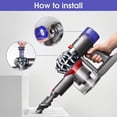 thumbnail image 4 of 6 Pack Vacuum Filter Replacement Kit For Dyson V7, V8 Animal And V8 Absolute Cordless Vacuum,3 Post, 4 of 5