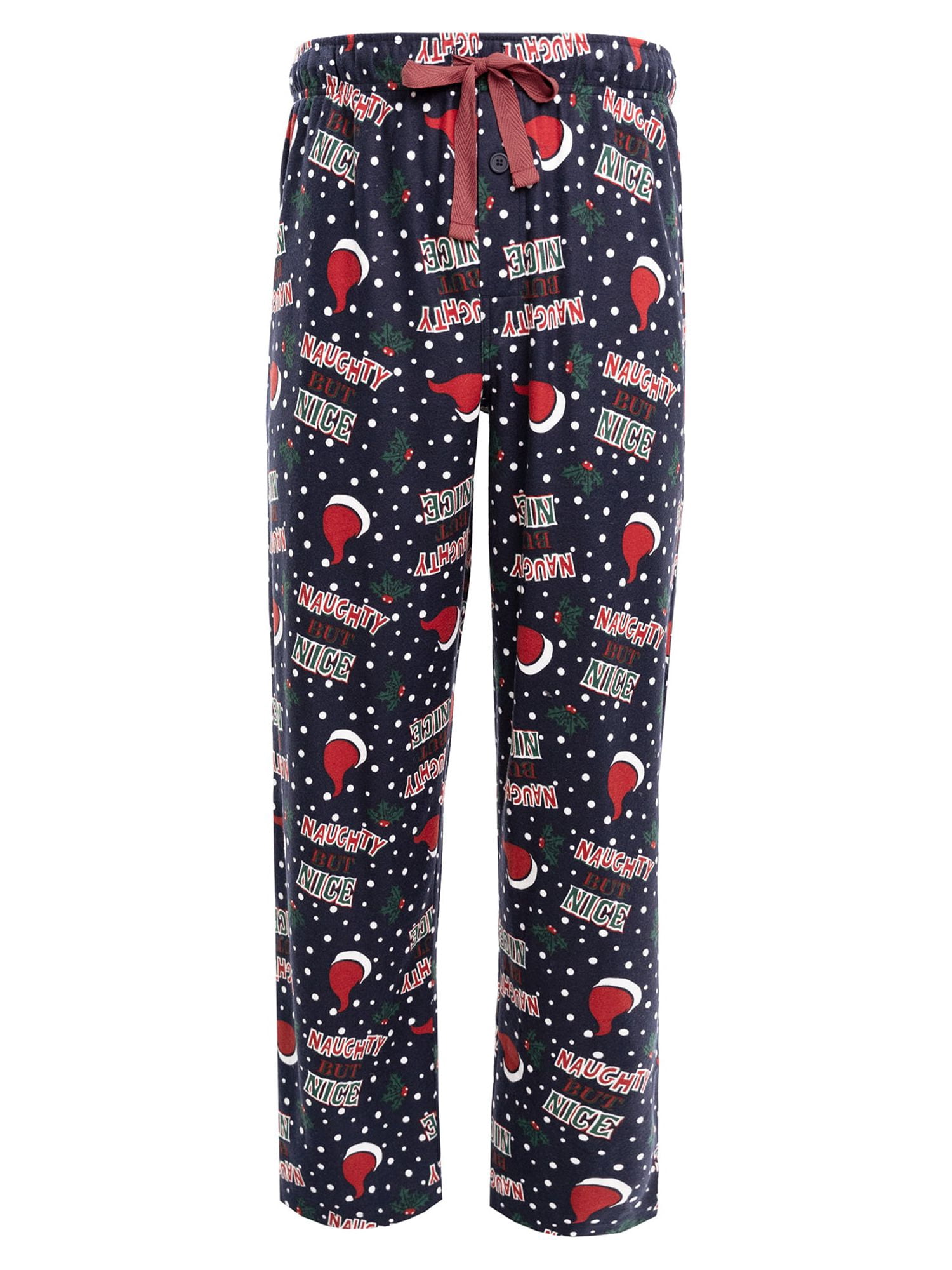 Fruit of the Loom Men's Holiday and Plaid Print Soft Microfleece Pajama Pant 2-Pack Bundle