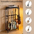 thumbnail image 4 of stusgo Multi Guitar Stand,Multiple Guitar Rack Holder for 7 Guitars,Guitars Display Rack with 2 Guitar Holders for Home,Stage,Studio, Black, 4 of 9