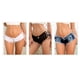 thumbnail image 3 of Qarigey Pantalones cortos ajustados elásticos para mujer, pantalones vaqueros casuales, Mini pantalones cortos de mezclilla rasgados, cintura baja, Prendas para la parte inferior del cuerpo Negro L Qarigey AP012050-06, 3 of 4
