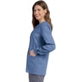 thumbnail image 1 of Landau Veste de Gommage Classique pour Femmes, Coupe Décontractée, Col Rond, 4 Poches, 1 of 6