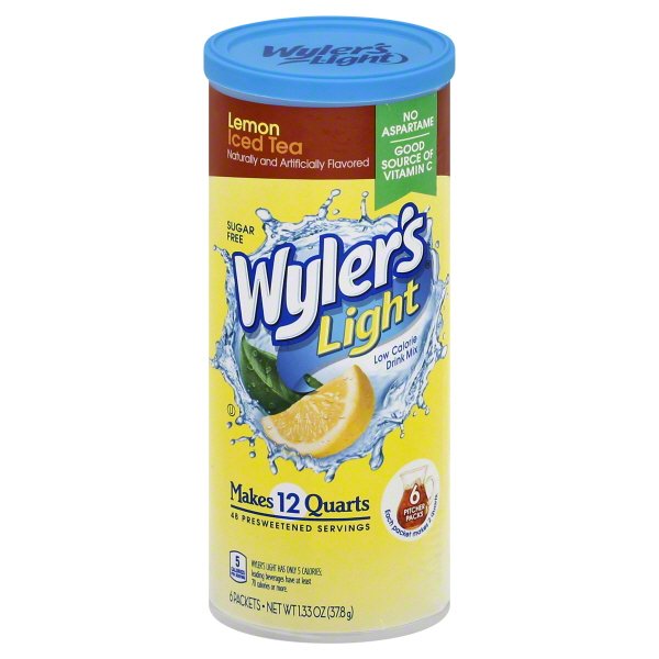 Wyler's Light Lemon Iced Tea, 1.33 Oz., 6 Count