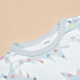 thumbnail image 4 of Mrzhqd Christmas Tree Print Pajamas Set Home Wear Long Sleeve Top And Pants Two Piece Family Suit Mint Green, 4 of 6