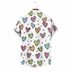 thumbnail image 5 of Ceisia Fashion Unisex Men Women Casual Short Sleeve Printed Turndown Collar Button Gift Shirt, 5 of 6