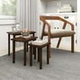 thumbnail image 5 of YYAo Coffee Table,Dining Table,Side Table,3-Piece Farmhouse Rectangle Side Table Set for Living Room-Walnut, 5 of 10
