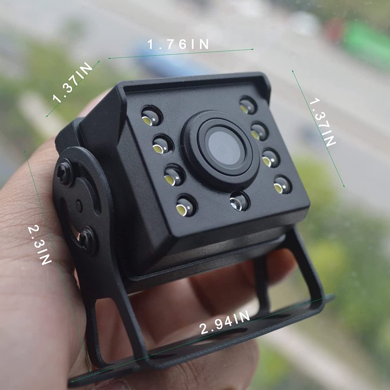 Universal 4-Pin Rear View Backup Camera For Trucks, Buses, Vans & RVs - Waterproof Night Vision 7 thumbnail image