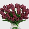 thumbnail image 1 of Artificial Flowers Fake Flower Tulip Latex Material 10pcs, 1 of 6