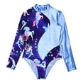 thumbnail image 4 of inhzoy Girls One Piece Gymnastic Leotard for Ballet Dancing Costumes A Blue 8, 4 of 5