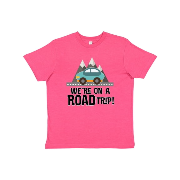 Inktastic Family Road Trip Mountains Youth T-Shirt