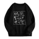 thumbnail image 1 of Mujer Vintage Divertido Suelto Manga Larga Cuello Redondo Shift Impreso Sudadera Divertida Blusa Con Estampado De Plantas Pompotops  gfhjh19108, 1 of 1