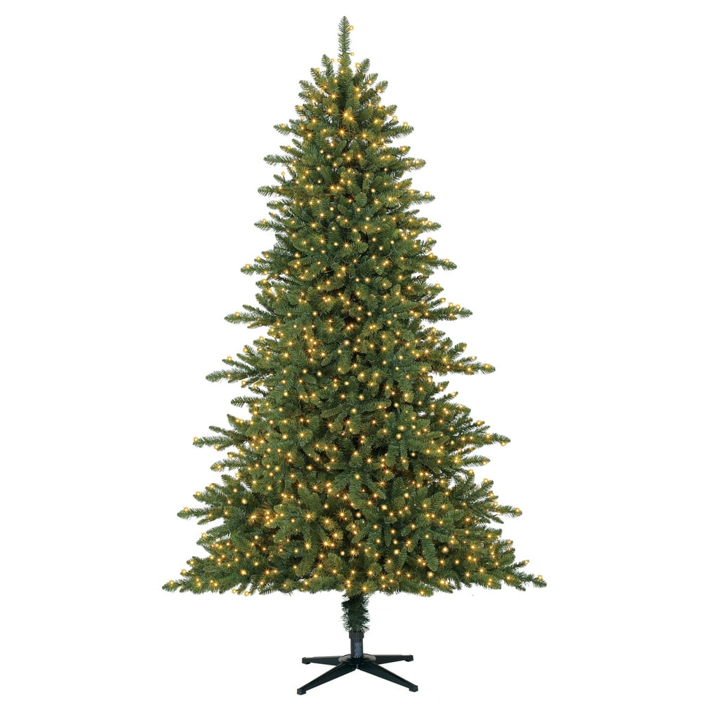 Holiday Time 7.5ft PreLit Milford Pine Quick Set Artificial Christmas