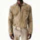 thumbnail image 5 of Ceisia Men's Spring Gift & Summer Vintage Casual Plaid Polychrome Zipper Turndown Collar Long-Sleeve Shirt - 320g Polyester Com fortable Beach &, 5 of 5