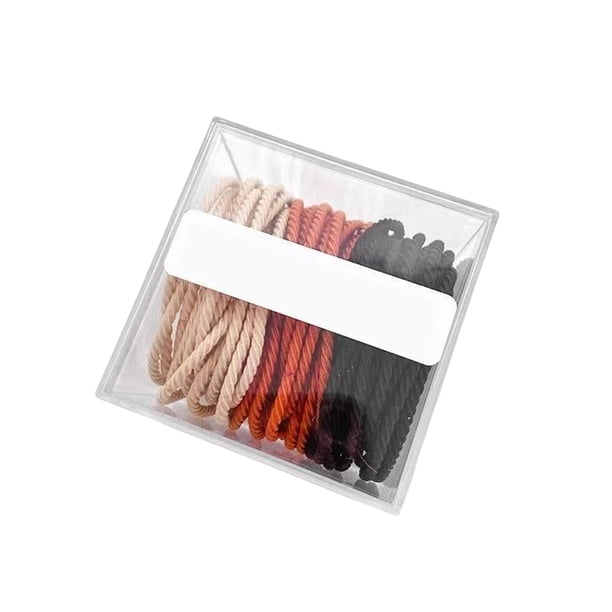 Qarigey Paquete de 50 bandas elásticas para el cabello para mujer, cola de caballo, alta elasticidad, novia, esposa, bandas para vestir para fiesta Type2 NO2 Qarigey AP011836-06B