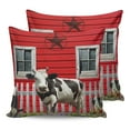thumbnail image 7 of Outdoor Throw Pillow Cover Rustic Farm Cows Red Barns Star Pattern Waterproof Cushion Covers 2 Pack Nature Plant Flower Pillow Cases Home Decoration for Patio Garden Couch Sofa, 7 of 7