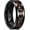Black&Rose Gold, variant on 8mm Black Tungsten Wedding Band, Men's Rings Black and White Stone-Shaped Wrinkled Foils Inlay, Engegement Beveled Edge Ring for Men Women, Comfort Fit, Durable, Size 7