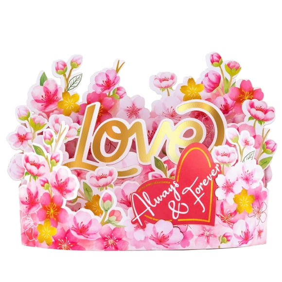 Tarjeta desplegable DESIMPLE Sweet Cherry Blossom de 18 cm con sobre