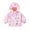 Pink, variant on CPNG Toddler Baby Girls Hooded Jacket Full Zip Waterproof Windproof Windbreaker Coat with Cute Print Kids Lightweight Outdoor Jacket