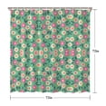 thumbnail image 5 of Waterproof Modern Floral Print Shower Curtain 72x72 Inch Boho Style Polyester Unique Shower Curtain for Bathroom Hotel Home Decor with 12 Plastic Hooks, 5 of 5
