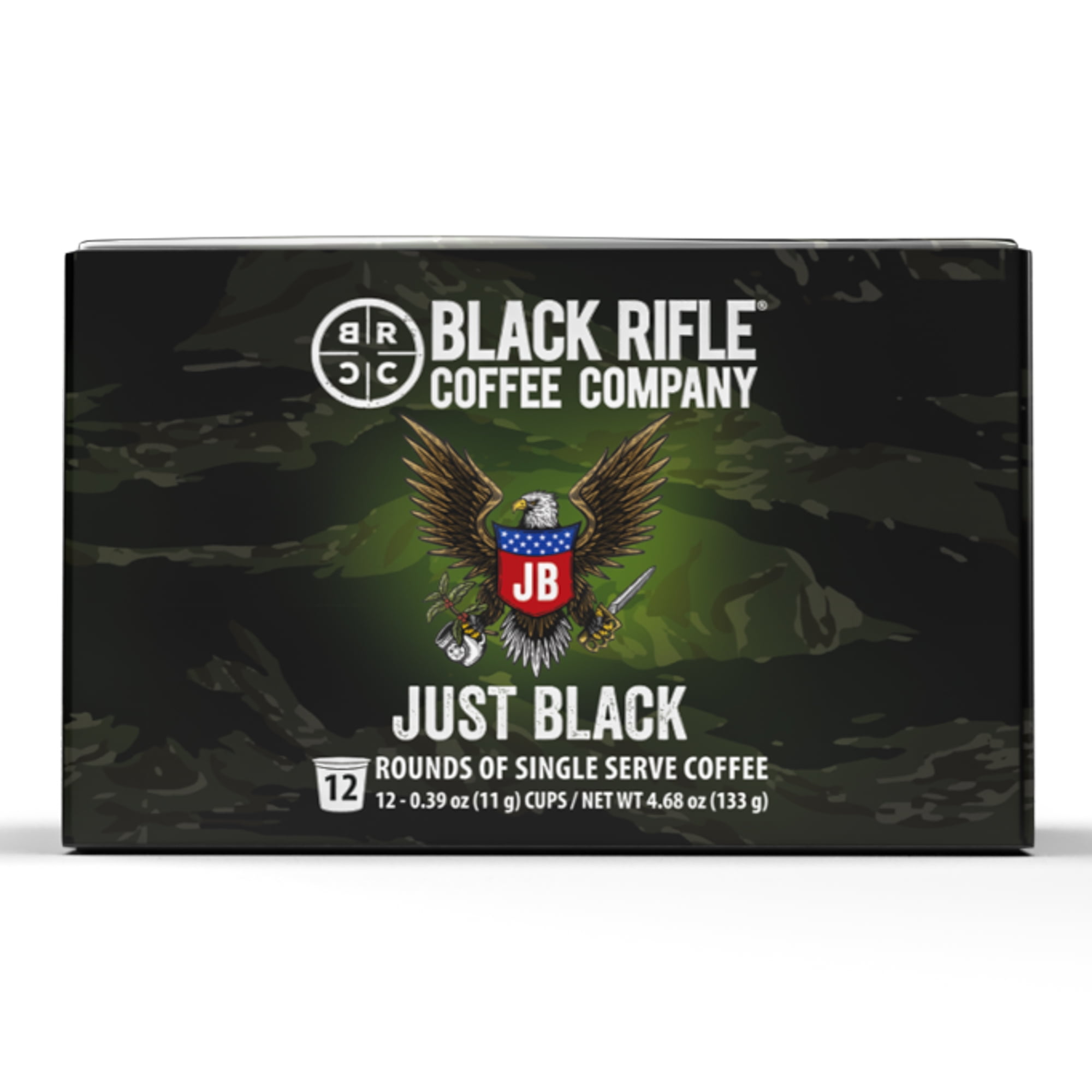 Black Rifle Coffee Just Black K-Cup Pods, Medium Roast, 12 Ct