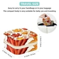thumbnail image 5 of Thanksgiving Leaves Travel Portable Square Jewelry Box Earring Organizer Necklace Holder Bracelet Holder Display Case Decorative Box Jewelry, 5 of 6