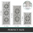 thumbnail image 3 of Kitchen Rug and Mat, Yamaziot Boho Kitchen Rug Set of 3, Non Slip Washable Farmhouse Floor Mat Hallway Runner, Laundry Room Carpet, 3 of 6