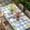 Blue, variant on Spring Easter Table Cloths for 4 Foot Rectangle Tables, Blue Plaid Bunny Colorful Eggs Floral Patio Waterproof Elastic Fitted Tablecloths, Washable Rectangular Table Cover for Camping