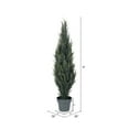 thumbnail image 2 of Vickerman 4' Artificial UV Resistant Pond Cypress Tree in Two Tone Green Pot., 2 of 3