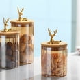 thumbnail image 7 of 2 Inch Gold Metal Sleeping Deer Statue, Modern Tabletop Decor, Minimalist Holiday Home Decor for Shelf, 7 of 7