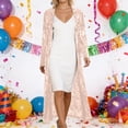 thumbnail image 2 of XIAONU Women's Sequin Long Sleeve Open Cardigan Full Length Slim Fit Evening Party Coat, 2 of 6