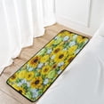 thumbnail image 7 of SKYSONIC 39x20 Inch Area Rug Sunflower Flowers Door Mat Washable Non-Slip Throw Floor Carpet, 7 of 7