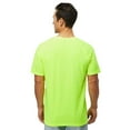 thumbnail image 4 of M&O Gold Soft Touch T-Shirt 4800, T-Shirt for Men, Men's Short Sleeve, Unisex Fit, Safety Green, S, 4 of 5
