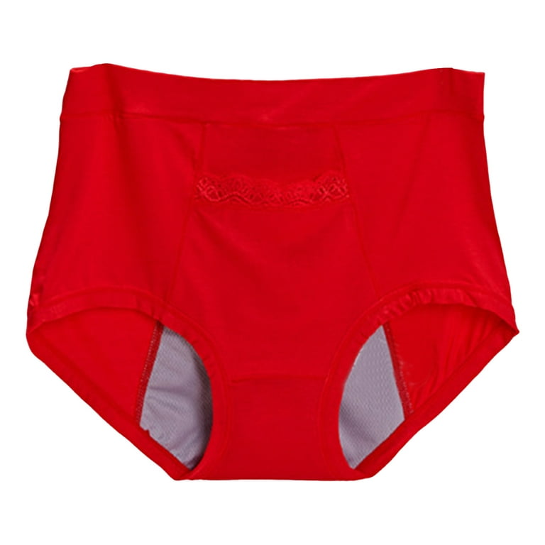 12 Packs Panties for Women Menstrual Pocket Pocket High Waist Anti Leakage Girls  Underwear 