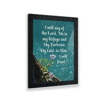 In Him I Trust, Gifts with Scripture, Christian Picture Frame, Psalms 91:2, 2111CH