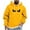 Yellow, variant on Lorytime Mens Hoodies Sweatshirt Printted Pullover Long Sleeve Drawstring Tops Fashionable Outerwear Yellow 4XL
