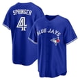 thumbnail image 1 of Men's George Springer #4 Toronto Blue Jays Baseball Jersey #Adult replica name jersey —LU, 1 of 2