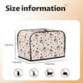 thumbnail image 5 of Honeii Milk Tea4 Print 2 slice Toaster Cover, Two Slice Toaster Dust-proof Cover For Kitchen Small Appliance and Fingerprint Protection, 5 of 7