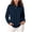 Navy, variant on Besolor Women Zip up Jackets Long Sleeve Stand Collar Fleece Warm Fall Casual Outerwear Jacket Coat with Pockets(X-Large,White)