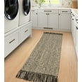 thumbnail image 5 of SUNDEREY 2'x5' Washable Runner Rug,2x5ft Bohemian Hallway Runner, Cotton Woven Reversible Entryway Rug, Modern Stain Resistant Boho Rug Low-Pile Throw Rug for ‎Dining Room Office,Black, 5 of 7