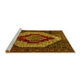 thumbnail image 2 of Ahgly Company Machine Washable Indoor Round Persian Yellow Traditional Area Rugs, 5' Round, 2 of 4