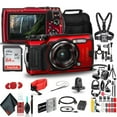 thumbnail image 1 of Olympus Tough TG-6 Waterproof Camera (Red) - Action Bundle - With 50 Piece Accessory Kit +  Extra Battery + Float Strap + Sandisk 64GB Ultra Memory Card + Padded Case + More, 1 of 4