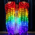 thumbnail image 2 of Xingzhi Rainbow Led Dance Fans with LED Lights Belly Dance Prop Stage Activity Tool, 2 of 9