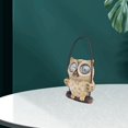 thumbnail image 3 of Creative Solar Resin Owl Statue LED Patio Lawn 9F3145C1 Brown, 3 of 8