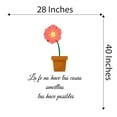 thumbnail image 4 of Spanish Wall Decals for Girls Bedroom - la fe no hace las cosas sencillas las hace posibles Bible Verse Luke 1:37 in Spanish Home Wall Sticker - Size: 28 In x 40 In, 4 of 5