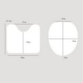thumbnail image 4 of Coofit 2PCS Toilet Lid Cover Set Ultra Thick Non-slip Toilet Rug Toilet Seat Cover Set, 4 of 6