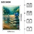 thumbnail image 3 of Bluebirds and Forests Notebooks 1-subject Journal 60 Sheets A5 College Ruled Paper Detachable Ring 8.3"x5.7", 3 of 8