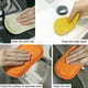 thumbnail image 3 of Almohadilla de limpieza de microfibra antibacteriana para cocina Esponja de doble cara, 11 Feliz Sencillez, 3 of 4