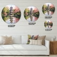 thumbnail image 4 of Designart "Asian Art peaceful Pagoda V" Asian Oversized Wall Clock, 4 of 5