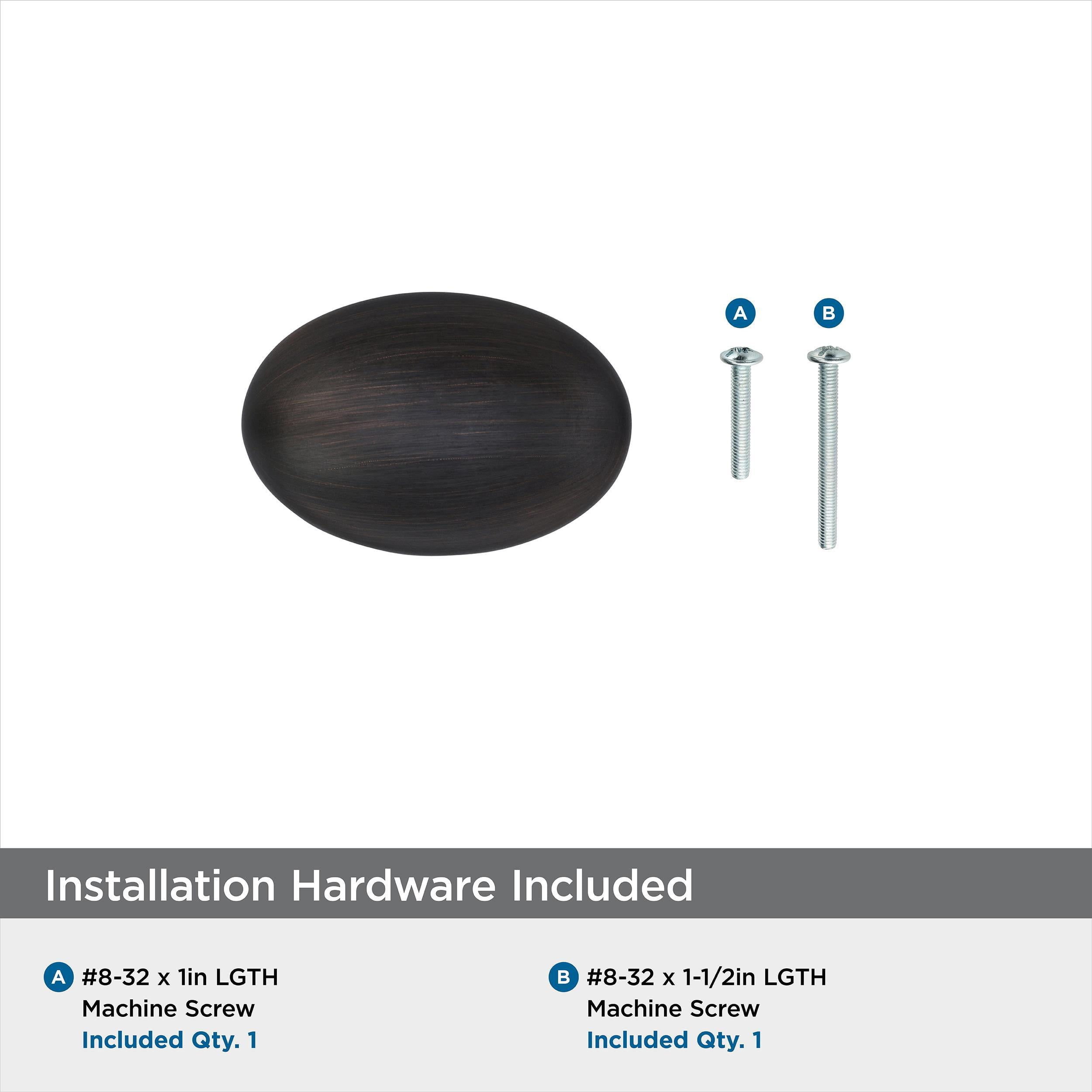 Amerock Vaile 1-3/8 inch (35mm) Length Oil-Rubbed Bronze Cabinet Knob, 25 Pack