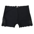 thumbnail image 3 of Oksale Womens Boyshorts Underwear Stretchy Faux Silk Panties Soft Comfortable Breathable Lace Seamless Panty Briefs Black L, 3 of 8